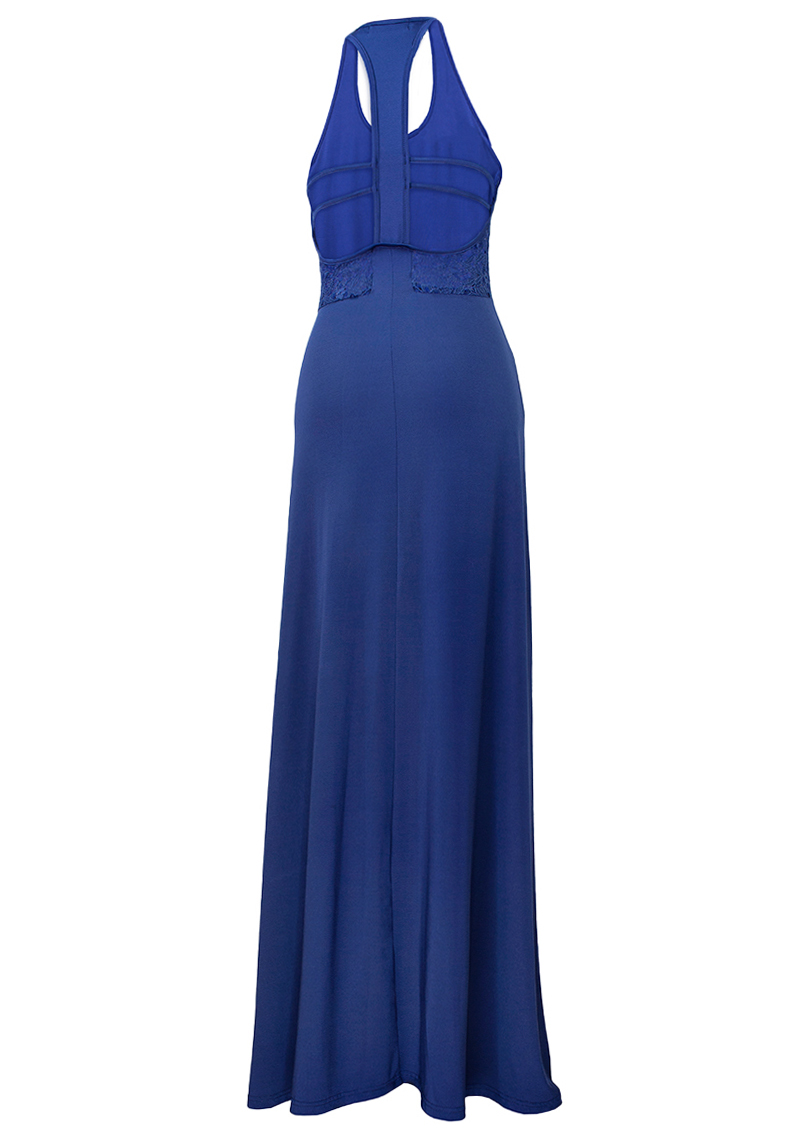 Blue Maxi Dress Bomb 1920s inspired.